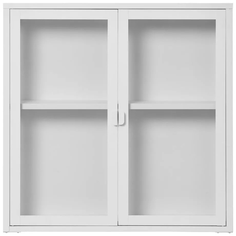 Vetrina da appendere in metallo bianco 80x80 cm Brisbane - House Nordic