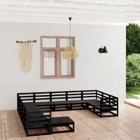 Set Divani da Giardino 12 pz in Legno Massello di Pino 3076058