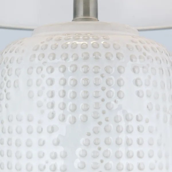 Orion LA 4-1227 - Lampada da tavolo CORAL 1xE27/40W/230V ceramiche/bianco
