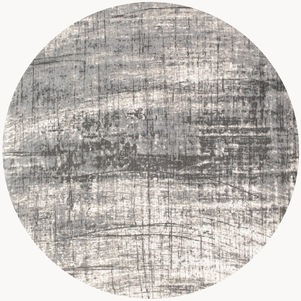 Tappeto rotondo jacquard lavabile da interno-esterno Griff