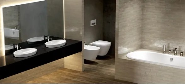 WC filo muro scarico parete &amp; terra Resort Rak Ceramics