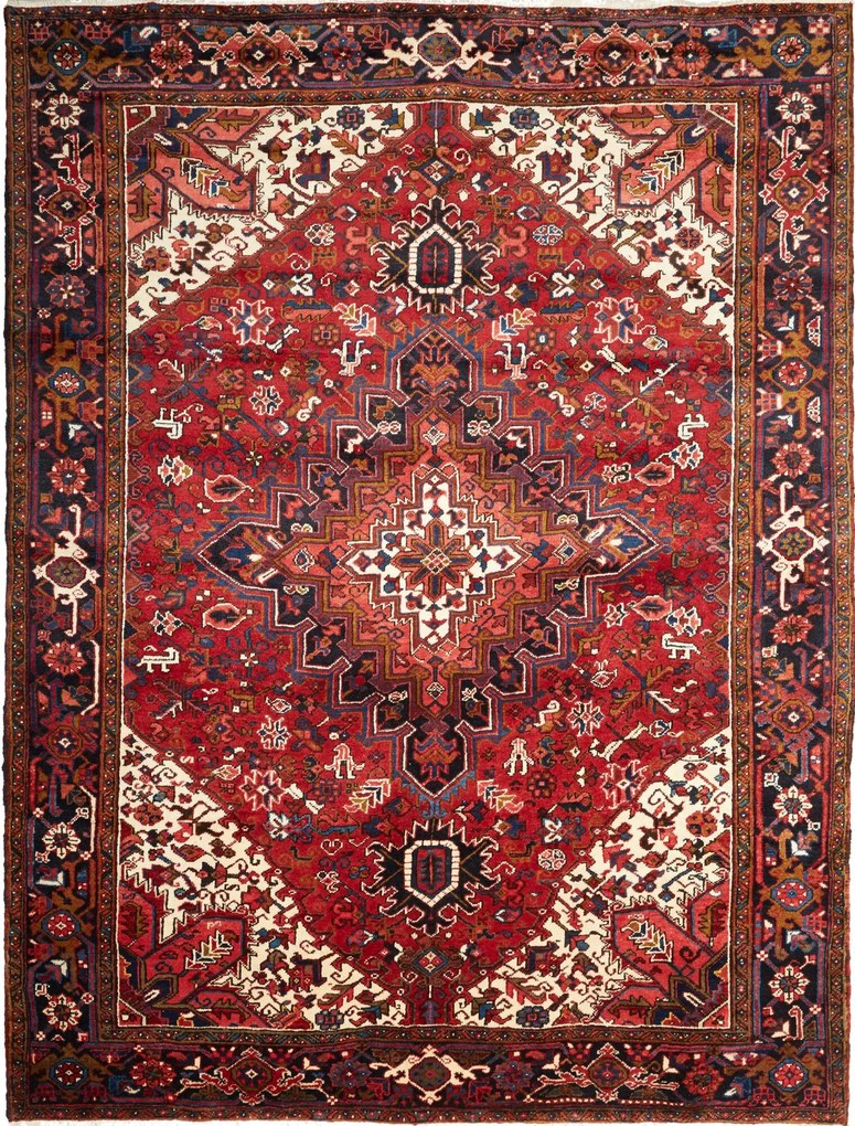 Heriz Tappeto persiano 300x230 Rosso (Iran) Annodato A Mano