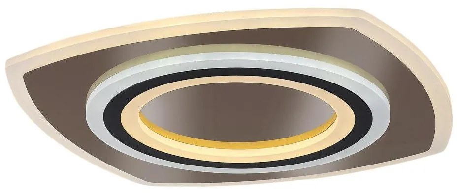 Rabalux 71317-LED Plafoniera LED dimmerabile TANELI 60W/230V 3000/4000/6000K cromo/nero+telecomando