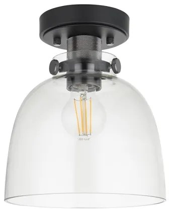 Endon 99106 - Plafoniera URBAN 1xE27/10W/230V nero/limpido