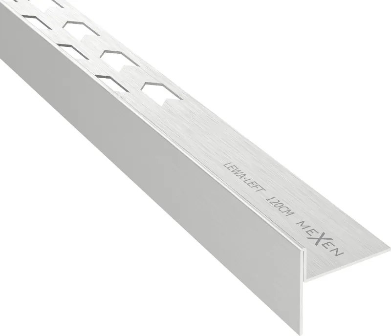 Mexen Line-B listello di deflusso a pavimento da 120 cm sinistra, inox - 181001120L