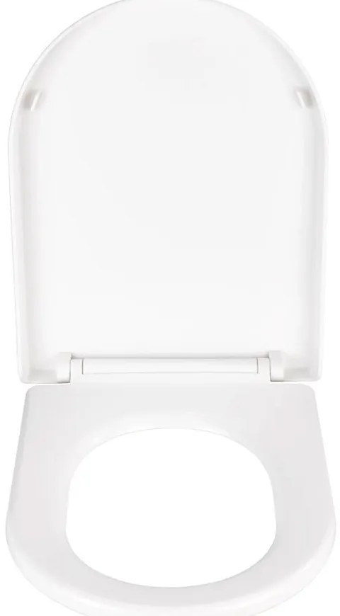 Sedile per wc bianco con chiusura facilitata , 47 x 35,5 cm Calla - Wenko