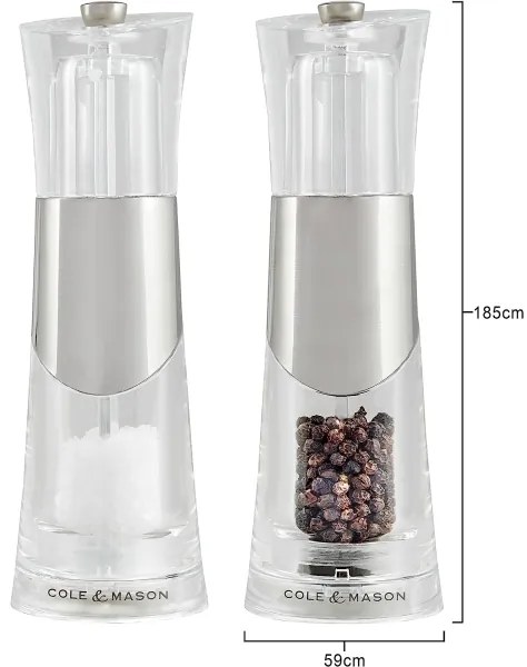 Cole&Mason - Set di macina sale e pepe BOBBI 2 pezzi 18,5 cm