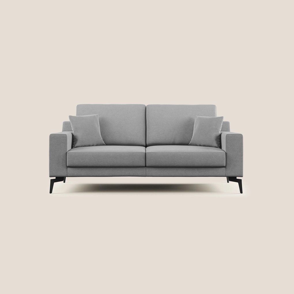Prestige divano moderno in microfibra smacchiabile T11 grigio 146 cm