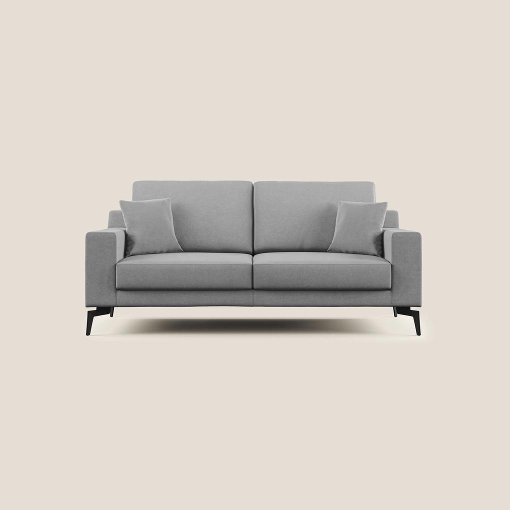 Prestige divano moderno in microfibra smacchiabile T11 grigio 166 cm