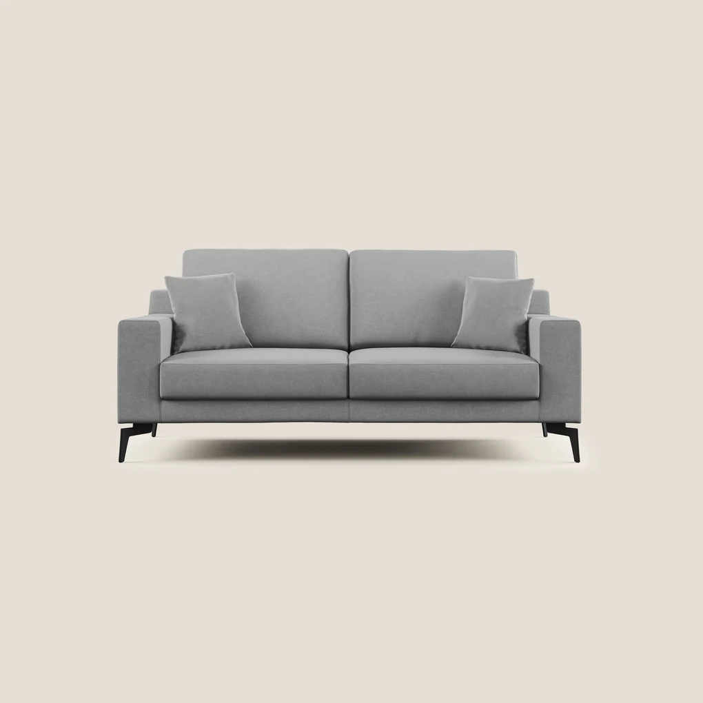 Prestige divano moderno in microfibra smacchiabile T11 grigio 186 cm