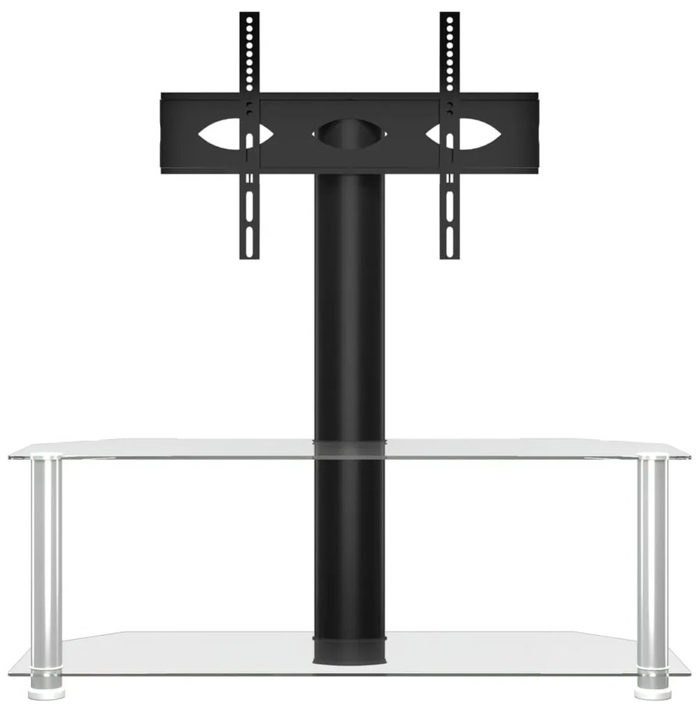 Supporto tv angolare 2 livelli per 32-70 pollici nero e argento