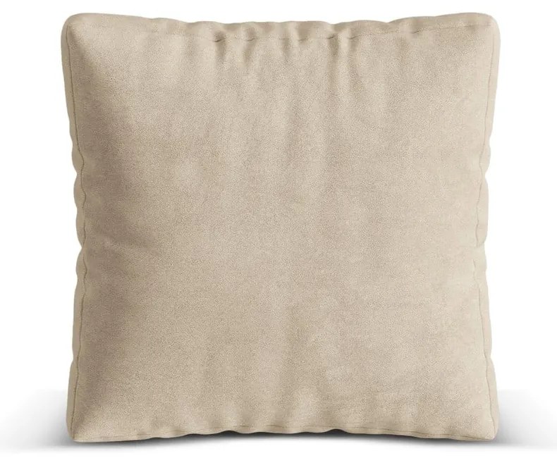 Cuscino per divano componibile beige con rivestimento in velluto Martina – Micadoni
