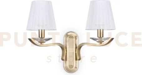Pegaso applique a parete con paralumi in organza  2 luci attacco e1...