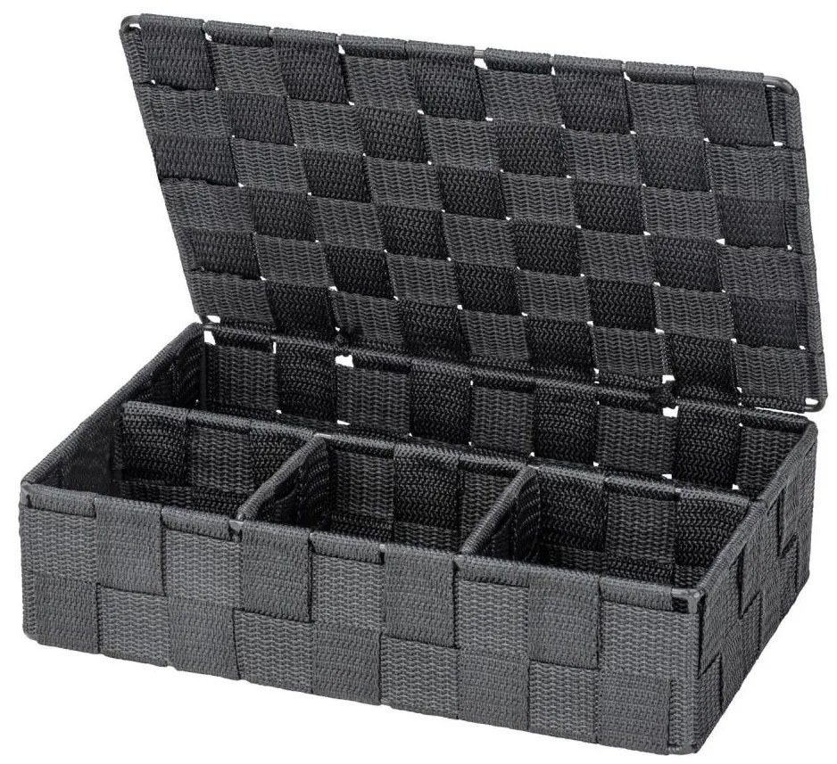 WENKO 24223100 - Cestino ADRIA 26x17 cm grigio/antracite