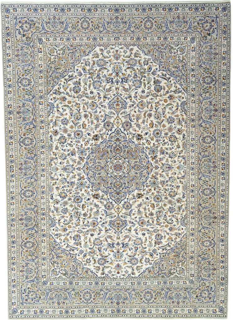 Kashan Tappeto persiano 400 x 290 Beige (Iran) Annodato A Mano