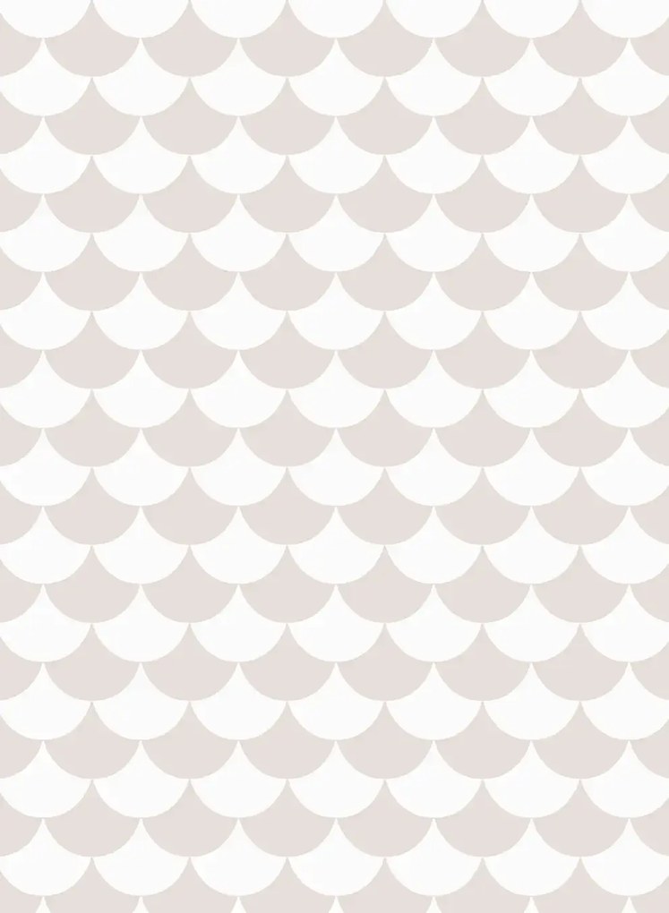 Littlephant Carta da parati Waves - Dusty Pink