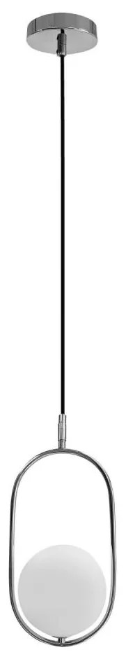 Lampadario a sospensione con filo CORDEL 1xG9/28W/230V cromo lucido