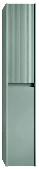 Colonna per mobile bagno Niwa 2 ante P 27 x L 30 x H 160 cm laccato opaco verde timo cannettato