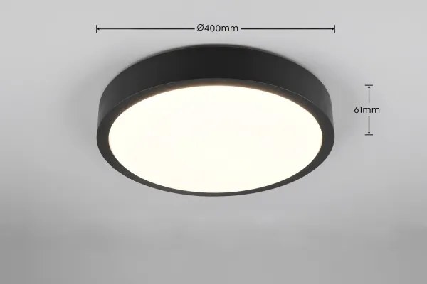Trio - Plafoniera dimmerabile LED ISEO LED/24W/230V 3000K Ø 40 cm nero