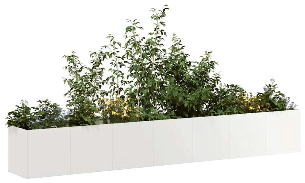 Fioriera 280x40x40 Cm İn Acciaio Inox /