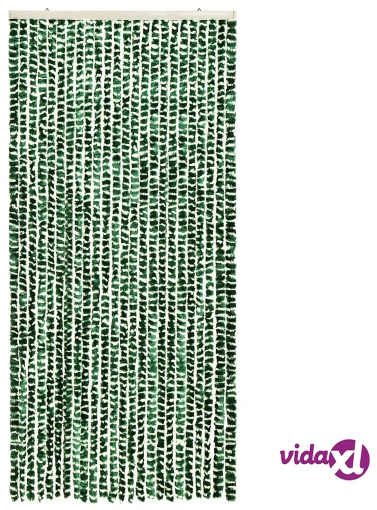 vidaXL Zanzariera Verde e Bianco 100x220 cm Ciniglia