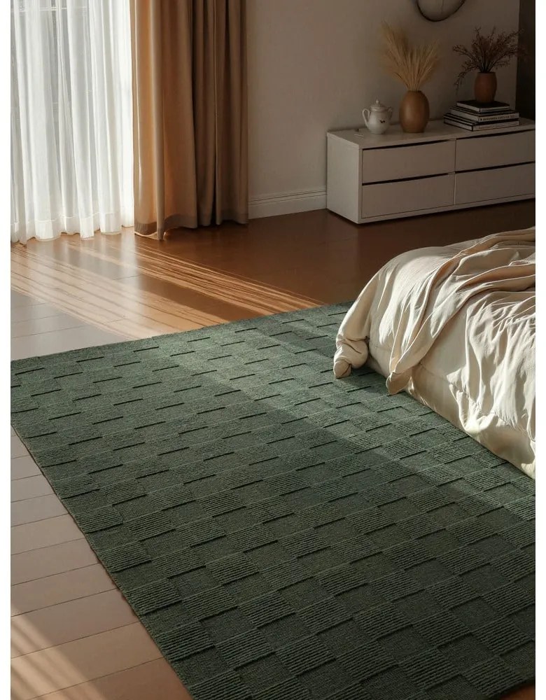 Tappeto verde scuro in lana tessuto a mano 200x300 cm Scala – Villeroy&amp;Boch