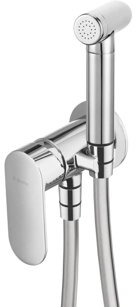 Deante BGA_034M - Miscelatore per bidet con doccetta per installazione ad incasso ALPINIA cromato
