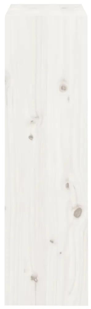 Libreria/Divisorio Bianco 60x30x103,5 cm Legno Massello di Pino