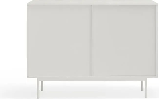 Cassettiera bassa bianca effetto rovere 108x80 cm Sierra - Teulat