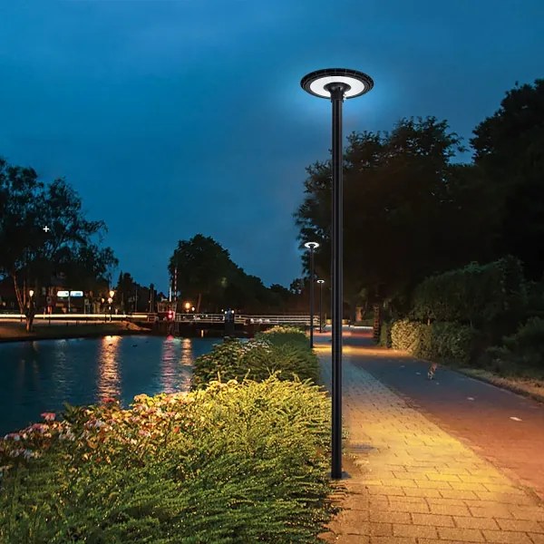 Brilagi - Lampione LED URBANSPARK 120W 230V nero IP65 strada