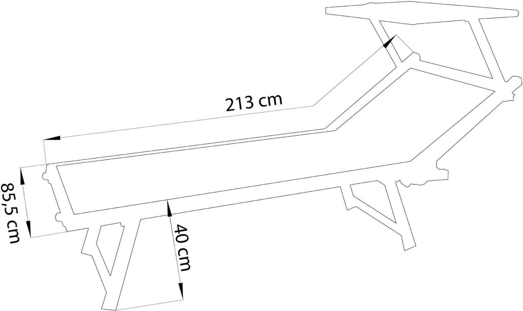 ZEUS - lettino prendisole XL