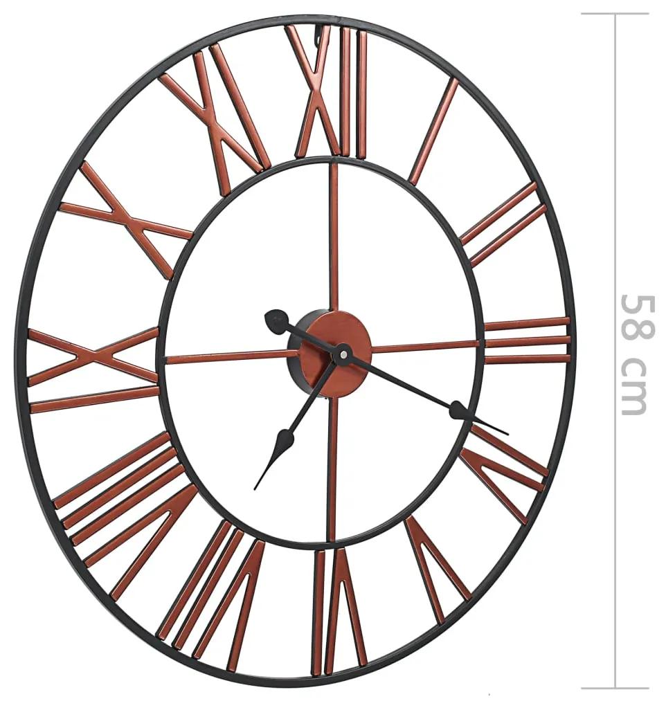 Orologio da Parete in Metallo 58 cm Rosso