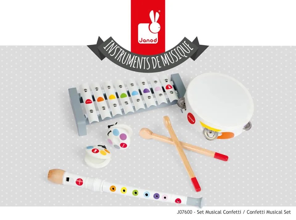 Set Musicale Coriandoli - legno