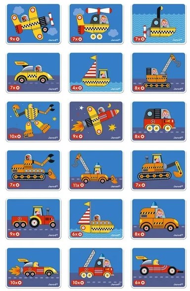 Janod - MAGNETIBOOK Gioco magnetico interattivo - Mezzi di trasporto