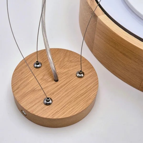 Brilagi - Lampadario LED RGBW dimmerabile CARVALHO 2xE27/9W/230V Wi‑Fi rovere Ø 37 cm