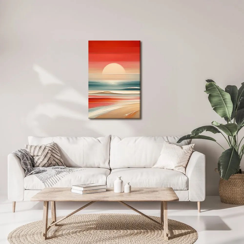 Quadro su tela – Spiagge sabbiose nella luce calda