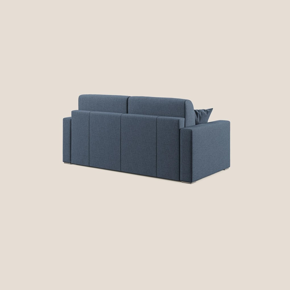 Best Divano letto matrimoniale in tessuto smacchiabile QuickClean T08 blu