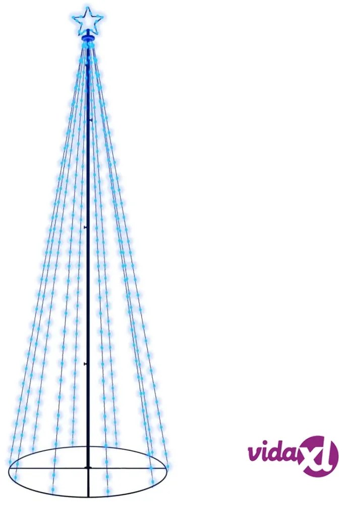 vidaXL Albero di Natale a Cono Blu 310 LED 100x300 cm