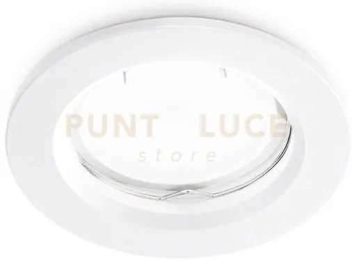 Gfa221- faretto da incasso in alluminio colore bianco 1 luce attcco...