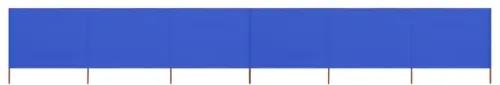 Paravento a 6 Pannelli in Tessuto 800x160 cm Azzurro