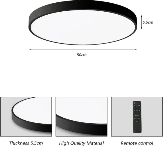 Brilagi-LED Lampada dimmerabile POOL SMART LED 60W 230V 50 cm Wi-Fi Tuya+DO nero