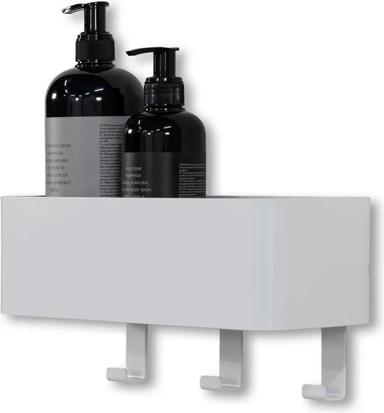 Mensola da bagno da parete bianca in acciaio Multi – Spinder Design