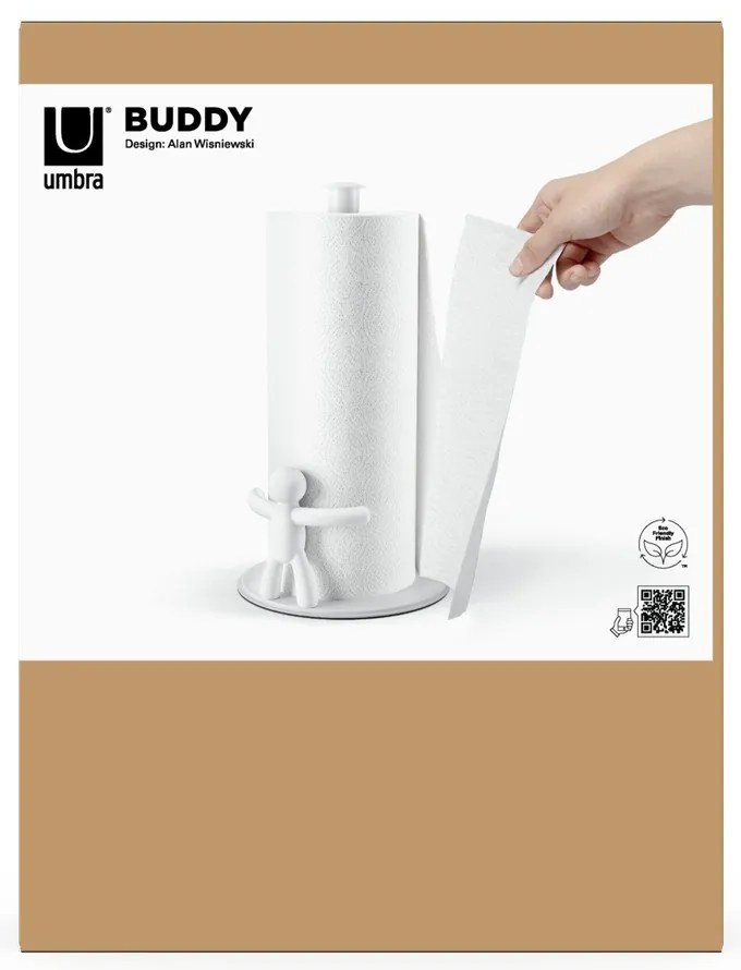 Porta asciugamani da cucina in acciaio ø 19 cm Buddy - Umbra