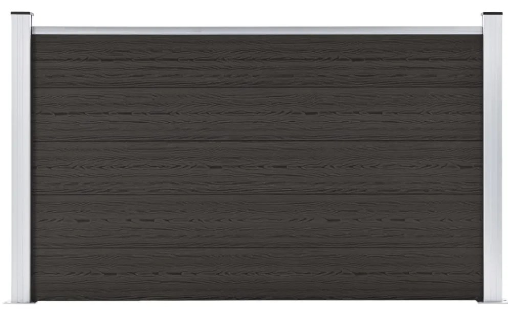 Pannello Di Recinzione İn Wpc 180x105 Cm Nero /