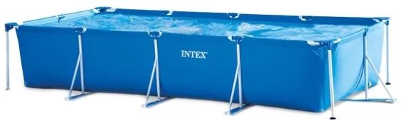 Piscina Fuori Terra Rettangolare Intex Frame 450x220x84 Con Pompa Filtro 28274