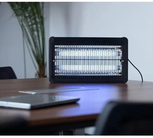 Trappola elettrica per insetti 2x10W/230V, copertura 100 m²