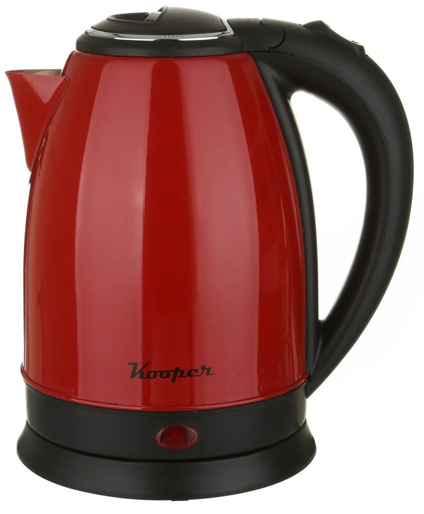 Bollitore elettrico acciaio rosso 1,8 L 1800 W Kooper