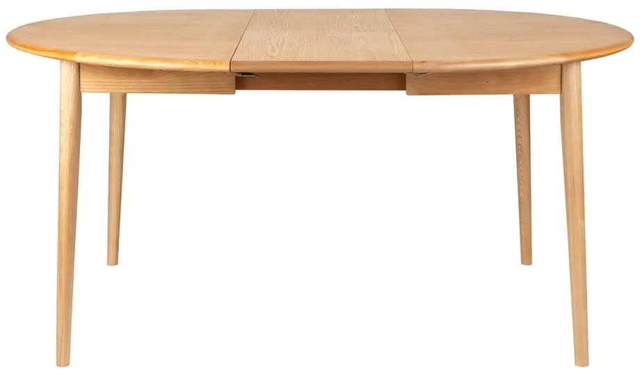 Tavolo da pranzo rotondo con piano effetto rovere allungabile con estensione ø 120 cm Twist – Zuiver