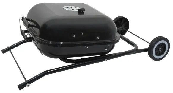 Griglia a carbone portatile nera