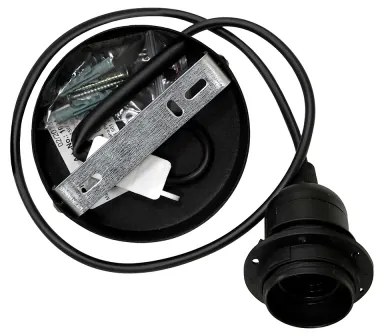 Duolla - Lampadario a sospensione con filo BELL SHINY 1xE27/15W/230V diametro 25 cm blu/rame